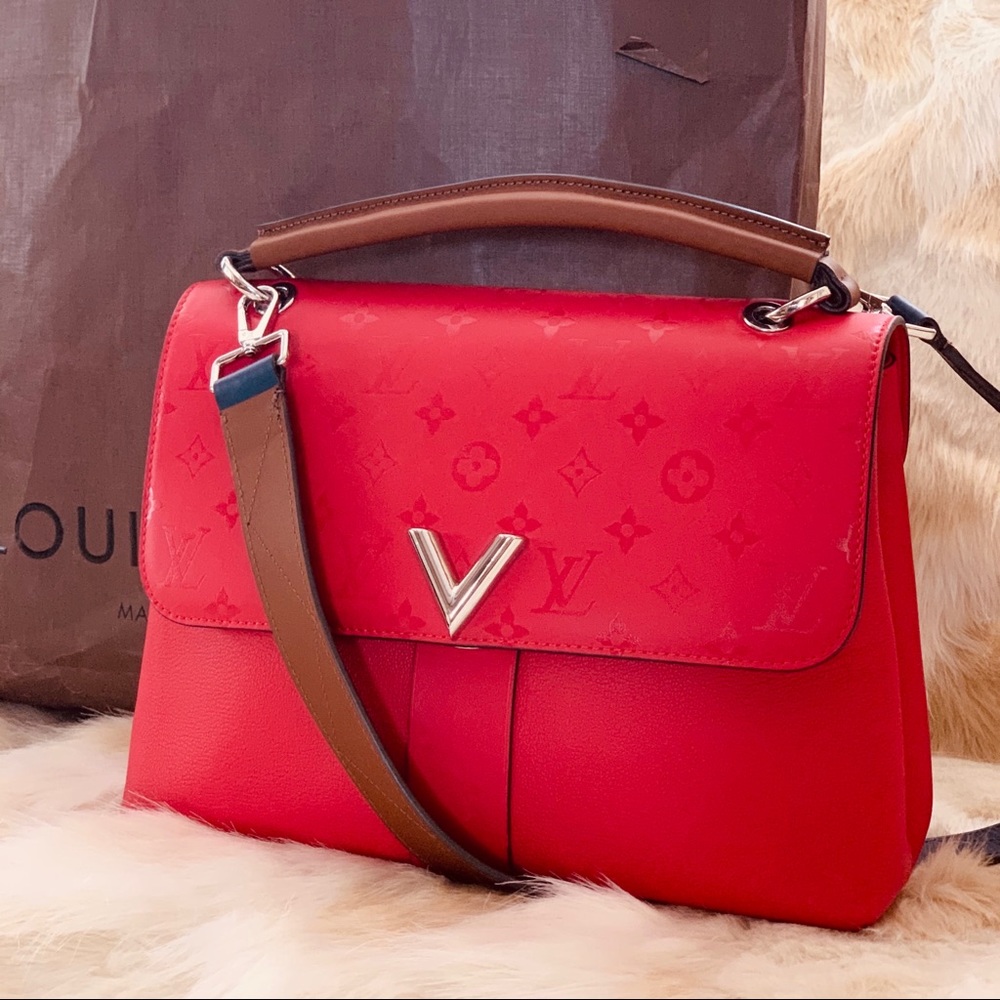 LOUIS VUITTON Very One handle bag with strap red - Picture 1 of 8